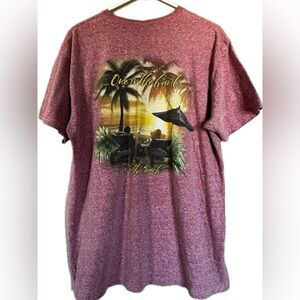 Men’s short sleeve tropical style tshirt. Paradise collection. Size XL